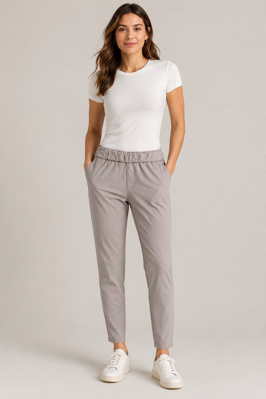 Vuori Miles Ankle Pant | Women’s XS | Taupe Greige | Performance Travel Pants